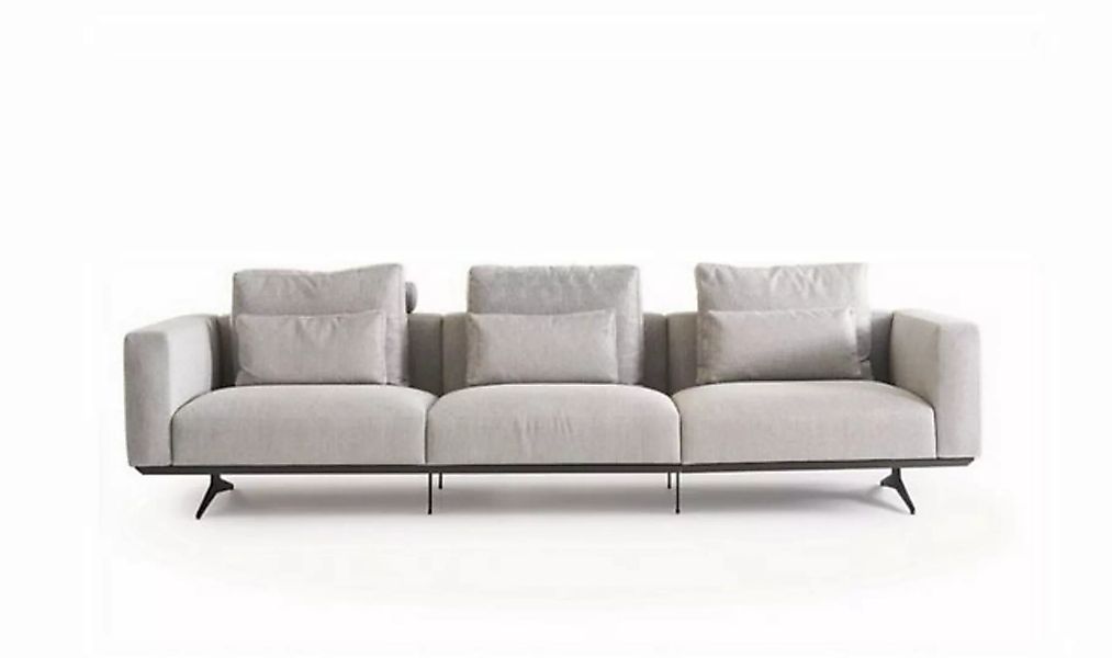 JVmoebel Sofa, Wohnzimmer Design Sofagarnitur 4-Sitzer Couch Weiß Polsterso günstig online kaufen