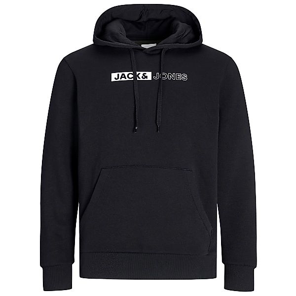 Jack&Jones Hoodie aus Baumwollmischung Farbe schwarz Größe: 3XL günstig online kaufen