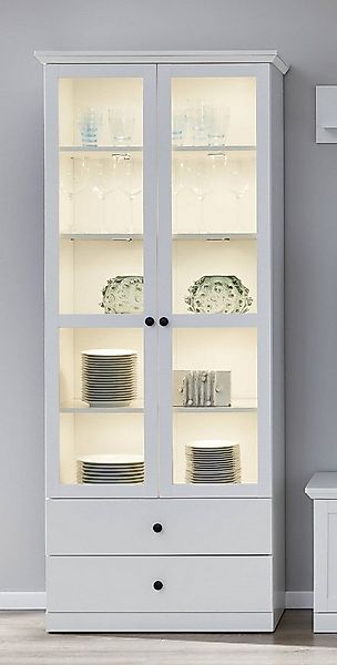 trendteam Vitrine Vitrine Baxter, Landhausstil, weiß, ohne Beleuchtung günstig online kaufen
