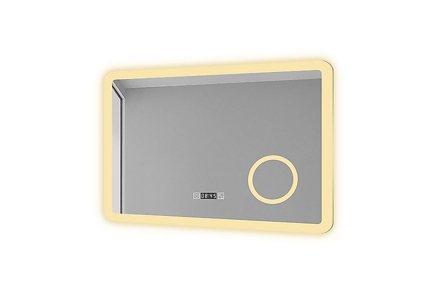 duschspa Badspiegel 80-160cm Kalt/Warm/Neutralweiß, Uhr, Beschlagfrei, 3x M günstig online kaufen