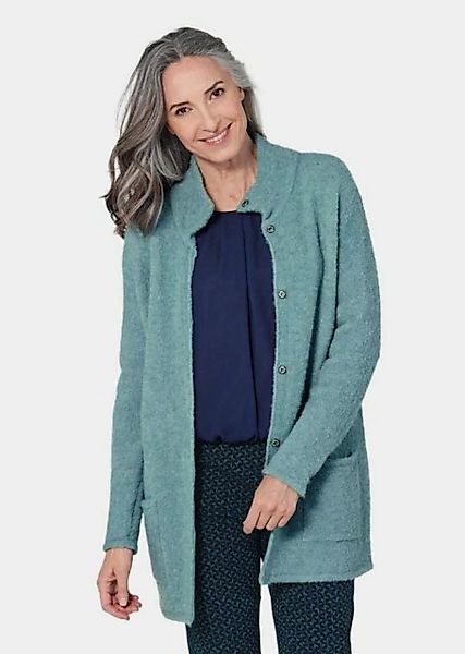 GOLDNER Strickjacke Kurzgröße: Boucle Strickmantel günstig online kaufen