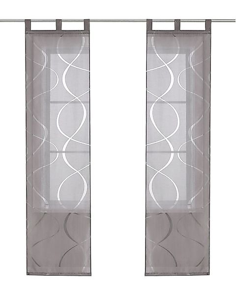 Joyswahl Schiebegardine (2 St), Schlaufen, transparent, Voile Flächenvorhän günstig online kaufen