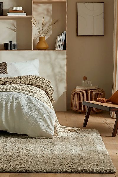 FLAIR RUGS Hochflor-Teppich "Feather" rechteckig 40 mm Höhe günstig online kaufen