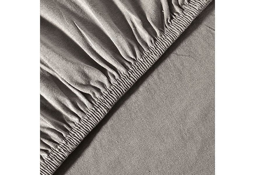 leevitex® Spannbettlaken Premium Topper Spannbettlaken, Gummizug: Rundum-Gu günstig online kaufen