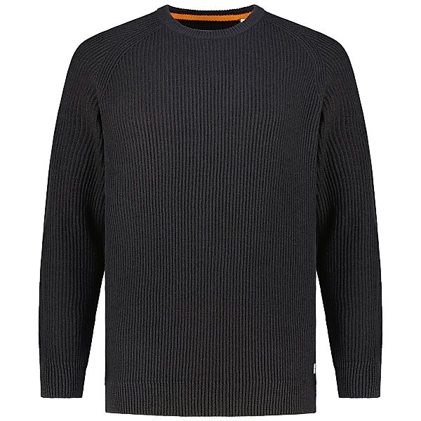Jack&Jones Rundhalspullover aus Baumwollmischung Farbe schwarz Größe: 3XL günstig online kaufen