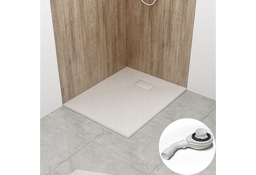 WITEN&NOCK Duschwanne SMC Duschtasse Superflach Steinoptik Anti-Rutsch inkl günstig online kaufen