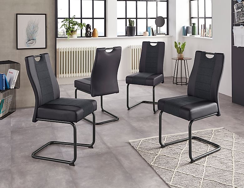 HELA Esszimmerstuhl "Erika S" (Set) 4 Stk. Kunstleder  Webstoff 2 oder 4 St günstig online kaufen