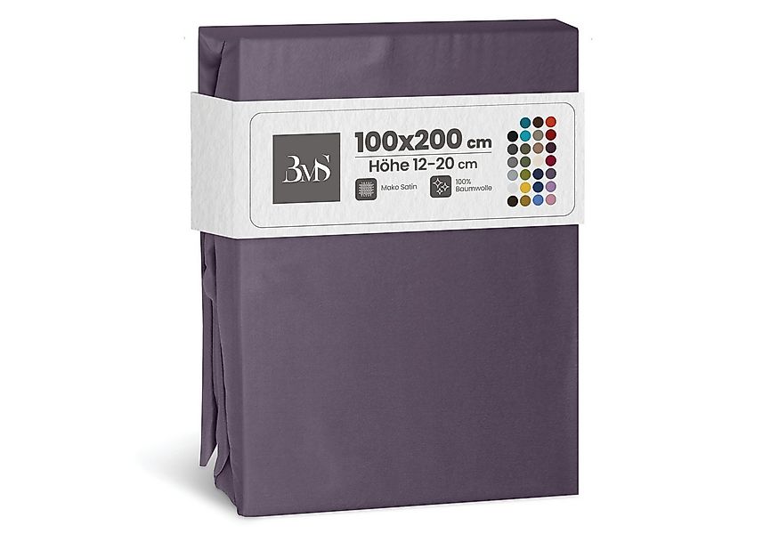 BETTWAESCHE-MIT-STIL Spannbettlaken Mako Satin Spannbettlaken, Matratzenhöh günstig online kaufen