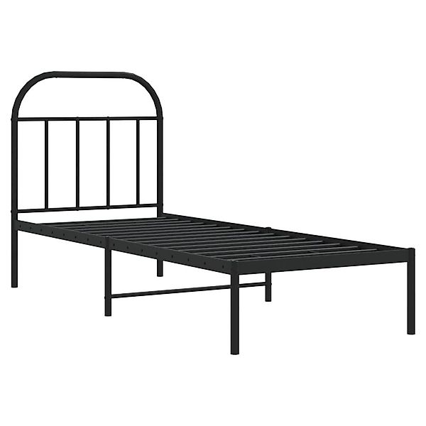 vidaXL Bett Bettgestell mit Kopfteil Metall günstig online kaufen