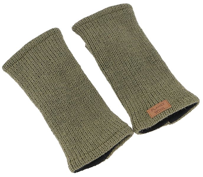 Guru-Shop Strickhandschuhe Handgestrickte Pulswärmer, Handstulpen,.. günstig online kaufen