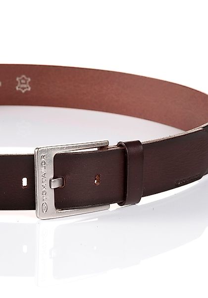 TOM TAILOR Ledergürtel TTCALVINPLUS 4 cm breiter Herrengürtel, Casual und J günstig online kaufen