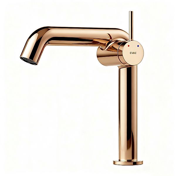 Emke Wasserhahn Bad 222 x 200 x 76 mm Rosengold Wasserhahn Waschtischarmatu günstig online kaufen
