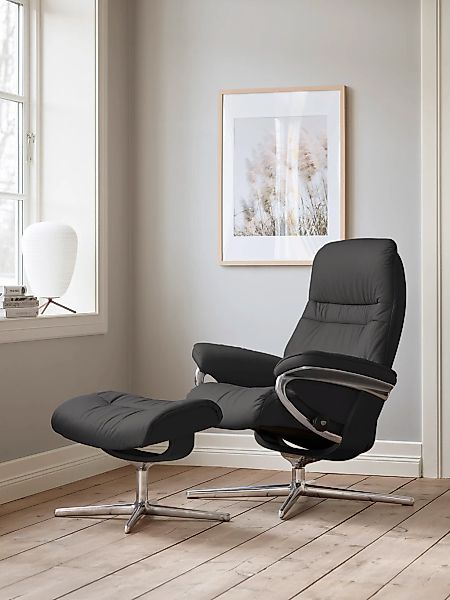 Stressless "Sunrise" mit Cross Base, Größe S, M & L, Holzakzent Schwarz günstig online kaufen
