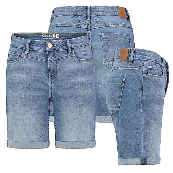 SUBLEVEL Bermudas Damen Jeans Shorts Bermuda günstig online kaufen