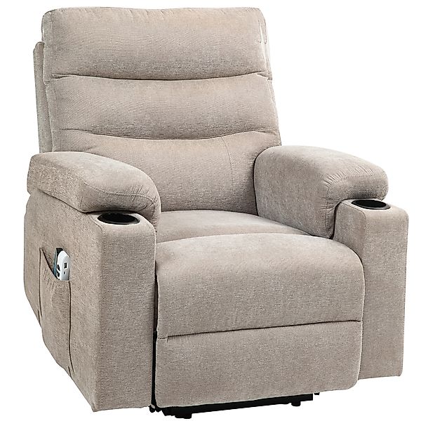 HOMCOM Relaxsessel Elektrisch Fernsehsessel mit Aufstehhilfe, Vibrationsmas günstig online kaufen