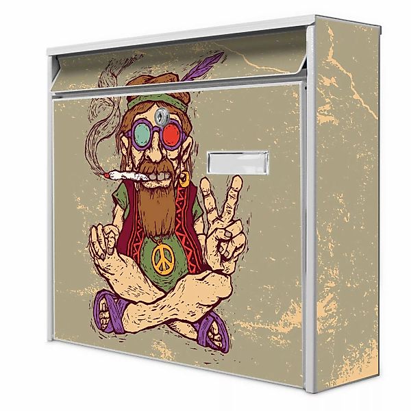 Banjado Briefkasten Weiß 36.2x32.2x10cm Groß / Inkl. Montagematerial & 2 Sc günstig online kaufen