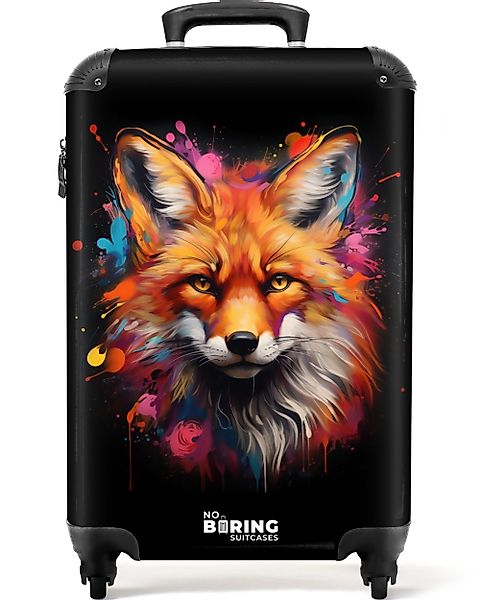NoBoringSuitcases.com© Hartschalen-Trolley Der Fuchs als Straßenkunstwerk günstig online kaufen