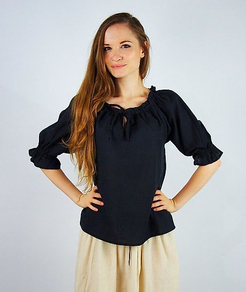 Leonardo Carbone Burgfräulein-Kostüm Mittelalter und Larp Bluse, Schulterfr günstig online kaufen