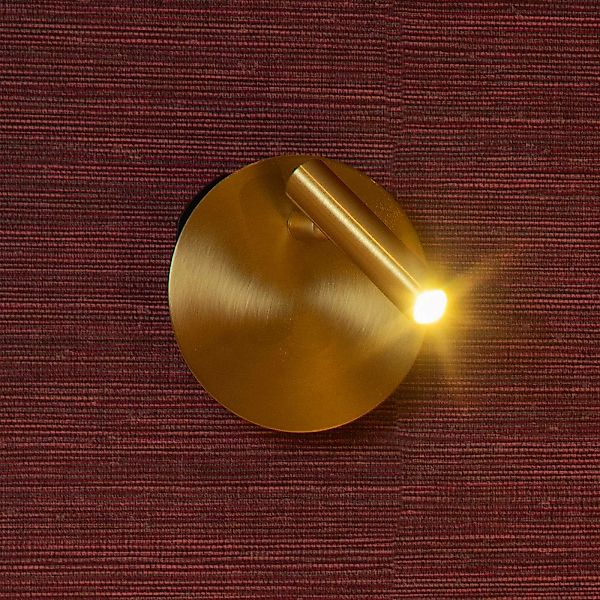 LED-Akkuwandspot Jolijn, gold matt, Ø 10,2 cm, Magnet günstig online kaufen