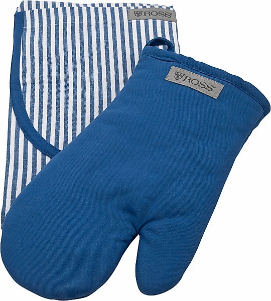 ROSS Grillhandschuhe "Exclusiv" inkl. Latzschürze, 100% Baumwolle günstig online kaufen