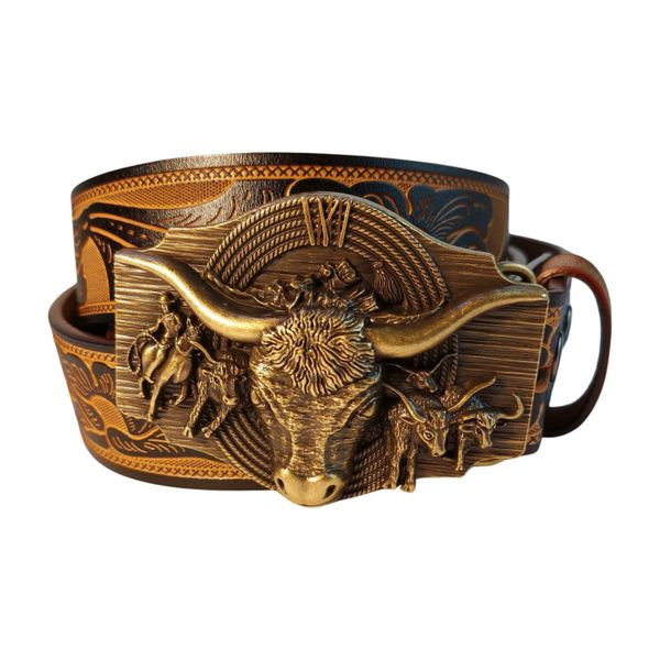 Ware aus aller Welt Ledergürtel Wild günstig online kaufen