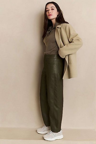 YAYA Bequeme Jeans Hose aus Lederimitat günstig online kaufen