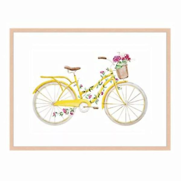 Milan Moon Wandbild Gelbes Fahrrad beige Gr. 40 x 50 günstig online kaufen