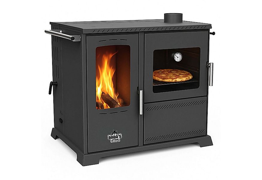 Baba's Kaminofen Hybridofen Pellets und Holz Kombiofen mit Backfach mit Her günstig online kaufen