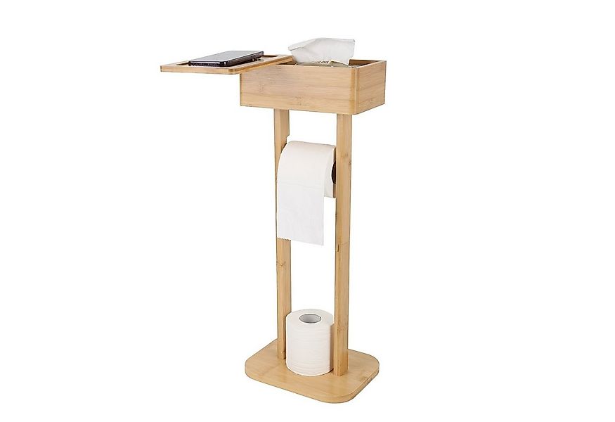 TWSOUL Toilettenpapierhalter WC-Garnitur aus Bambus, klopapierhalter stände günstig online kaufen