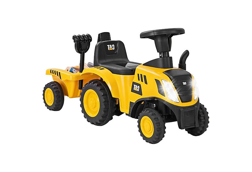 KOMFOTTEU Rutscherauto Rutschtraktor, mit abnehmbarem Anhänger, Hupe, Motor günstig online kaufen