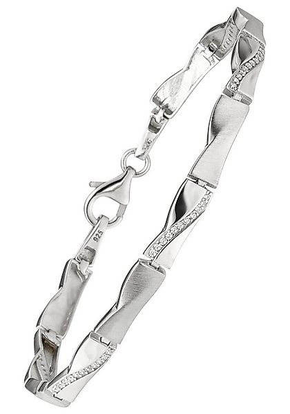 JOBO Armband, 925 Silber mit 55 Zirkonia 19 cm günstig online kaufen