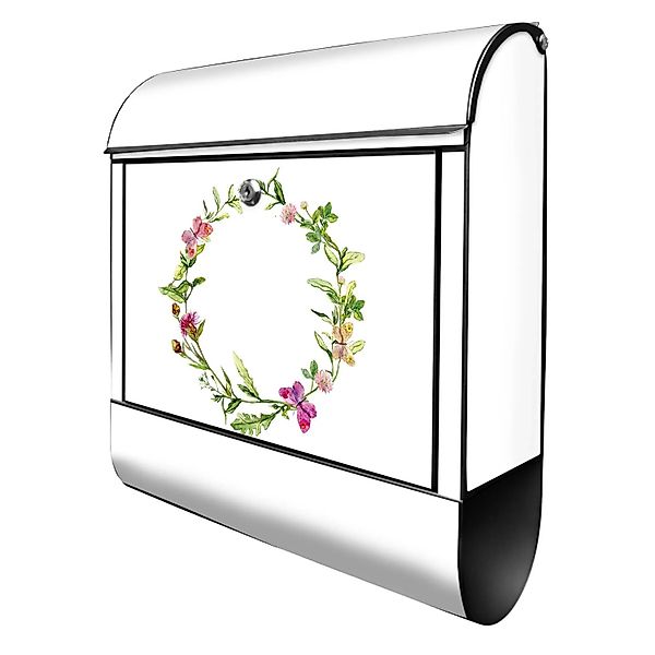 Banjado Design Briefkasten Schwarz Pulverbeschichtet 39x47x14cm 2 Schlüssel günstig online kaufen