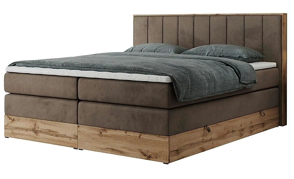 Boxspringbett mit Bettkasten Bellissimo King ¦ braun ¦ Maße (cm): B: 188 H: günstig online kaufen