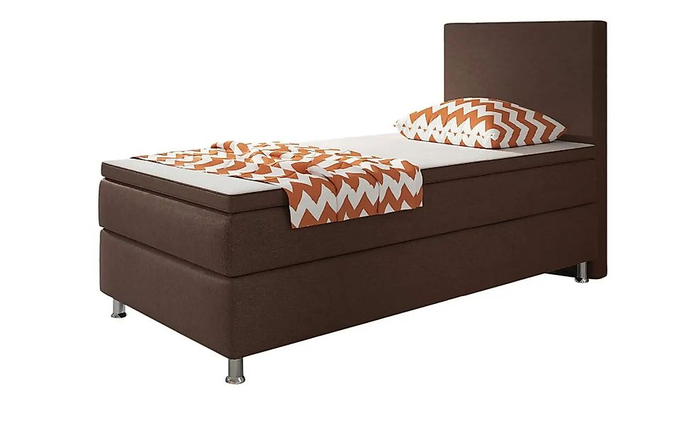 Boxspringbett  Berlin ¦ braun ¦ Maße (cm): B: 90 H: 115 Betten > Boxspringb günstig online kaufen