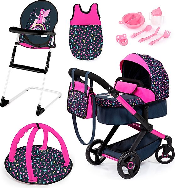 Bayer Kombi-Puppenwagen Xeo Deluxe, schwarz, (Set) günstig online kaufen