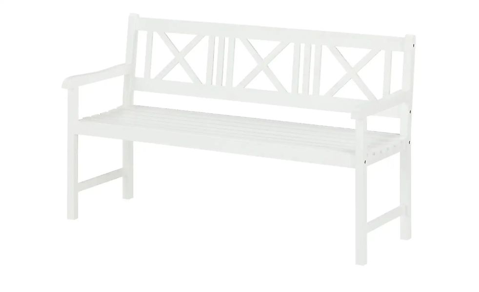 Gartenbank weiß Rosenborg ¦ weiß ¦ Maße (cm): B: 150 H: 89 T: 58.0 Garten > günstig online kaufen