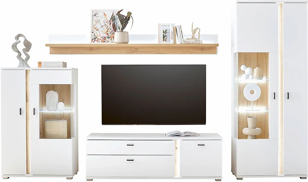 INOSIGN Wohnwand "LONG ISLAND" Set, 4 Stk. tlg. günstig online kaufen