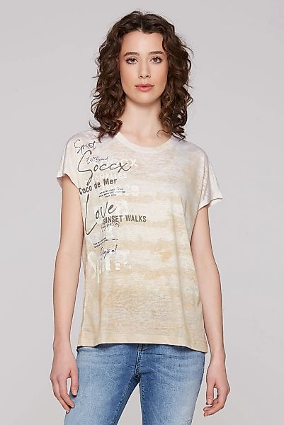 SOCCX Rundhalsshirt, mit überschnittenen Schultern günstig online kaufen