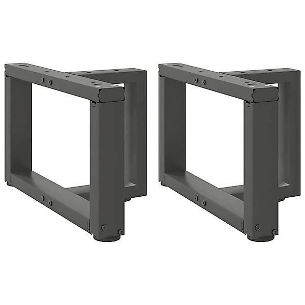 vidaXL Couchtischbeine T-Form 2 Stk Anthrazit 40x25x30-31 cm Stahl 4013006 günstig online kaufen