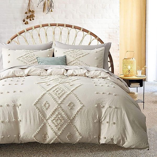ibettertec Bettwäsche Bettwäsche,Getuftet Boho Bettwäsche-Set 135x200cm,200 günstig online kaufen