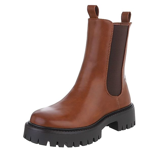 Ital-Design Stylische Chelsea-Boots mit Profilsohle für günstig online kaufen
