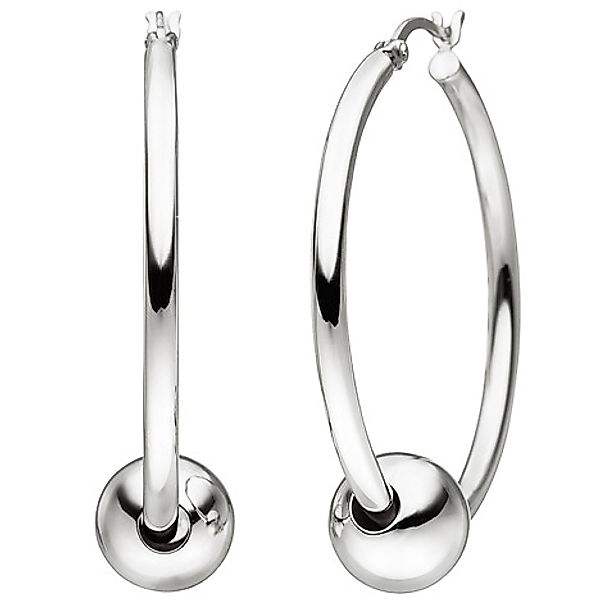 SIGO Creolen mit Kugeln 925 Sterling Silber Ohrringe Silbercreolen Silberoh günstig online kaufen