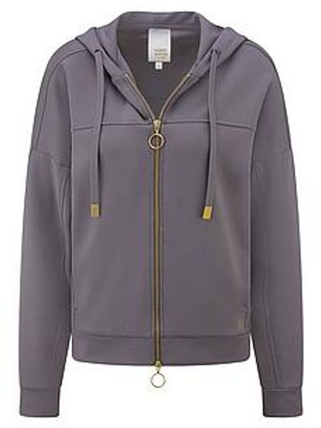 Kapuzen-Sweatjacke Mey grau günstig online kaufen