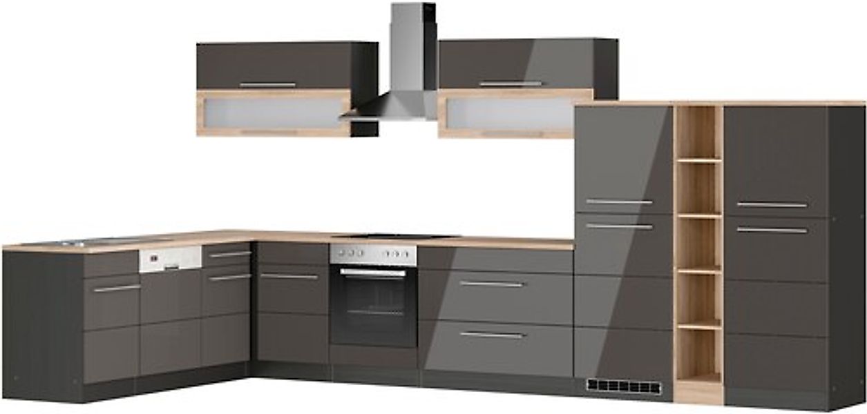 KOCHSTATION Winkelküche »KS-Wien«, Stellbreite 220 x 420 cm, wahlweise mit günstig online kaufen