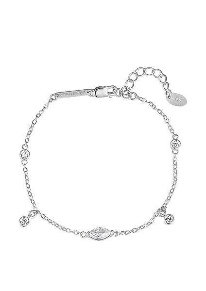 Hey Happiness Charm-Armband Silber Zirkonia 18K günstig online kaufen