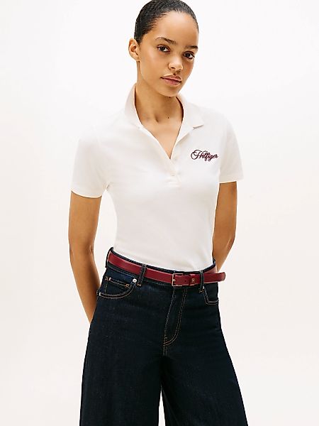 Tommy Hilfiger Poloshirt "SCRIPT SLIM SS POLO" günstig online kaufen