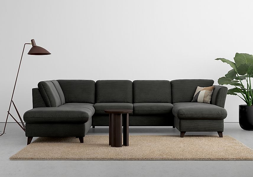 Home affaire Wohnlandschaft »Trelleborg U-Form«, wahlweise mit Bettfunktion günstig online kaufen