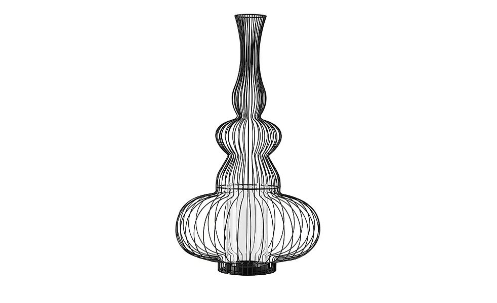 HOME STORY Windlicht   ¦ schwarz ¦ Eisen,Glas ¦ Maße (cm): B: 34,5 H: 60 Ac günstig online kaufen