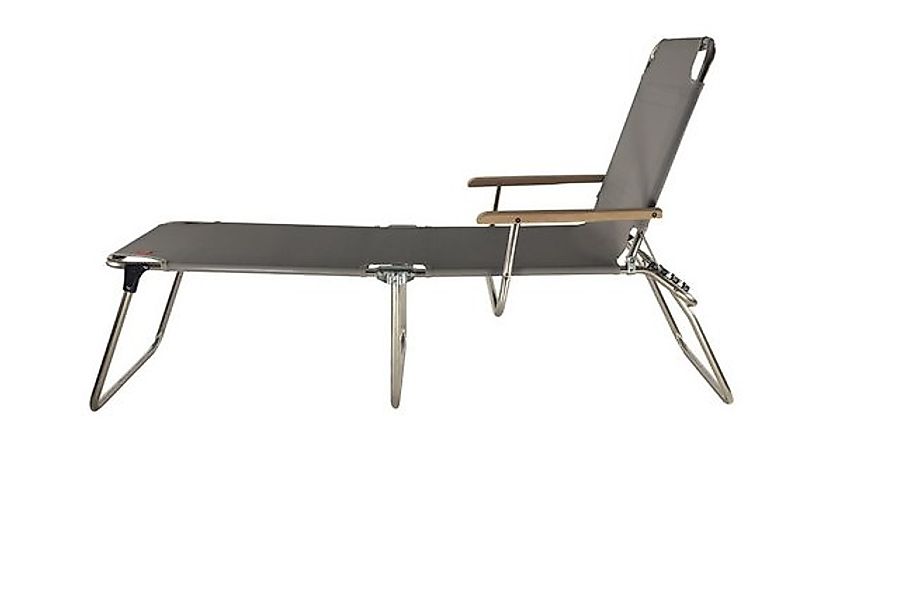 jankurtz Relaxliege Dreibeinliege Amigo 40+ aus Aluminium mit Armlehne, Gra günstig online kaufen