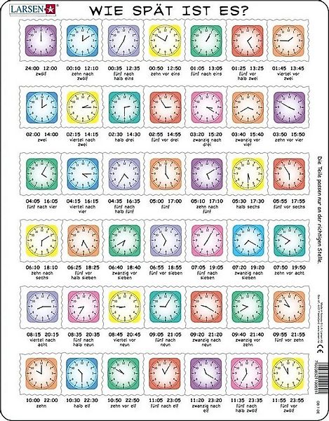 Media Verlag Puzzle Wie spät ist es? (Kinderpuzzle), 49 Puzzleteile günstig online kaufen